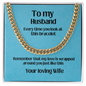 To my Husband Cuban link chain
