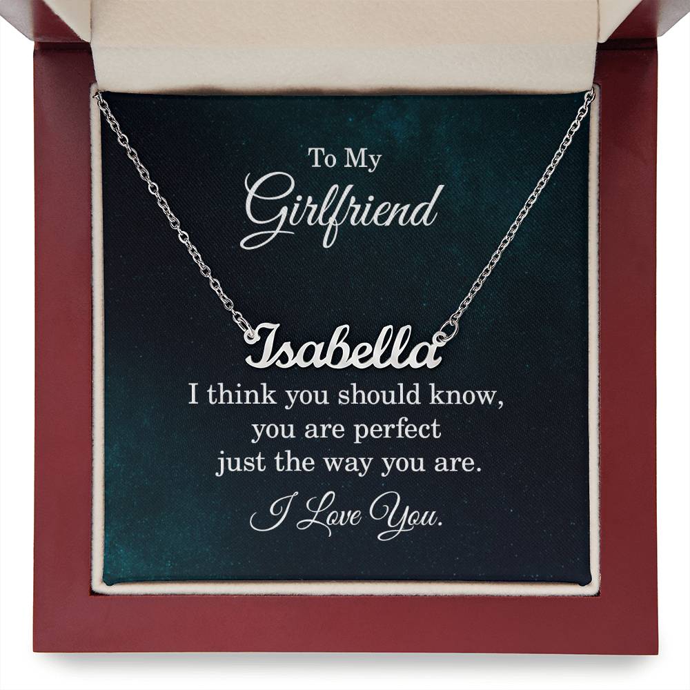To my Girlfriend- Signature Name Necklace You should Know