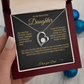 To My Beautiful Daughter Forever Love Necklace You are the Miracle