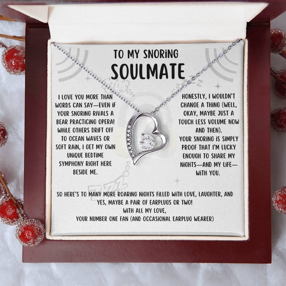 To My Snoring Soulmate - Forever Love Necklace