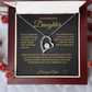 To my Beautiful Daughter Forever Love Necklace If you could See Yourself