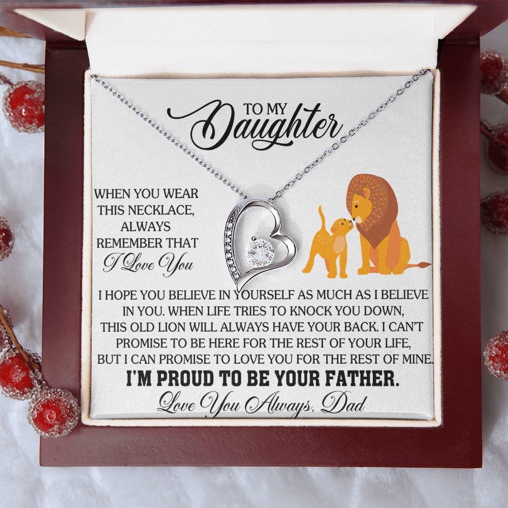 To my Daughter- Forever Love Necklace