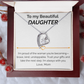 To my Beautiful Daughter proud of you - Forever Love Necklace from mom