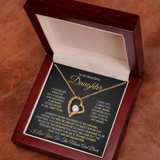 To my beautiful Daughter- Forever Love Necklace