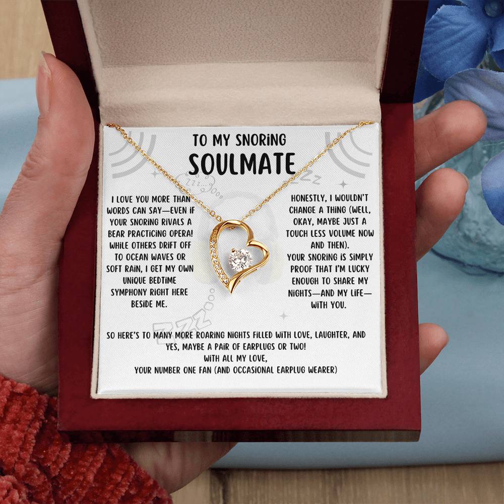 To My Snoring Soulmate - Forever Love Necklace