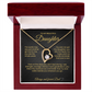 To MY Beautiful Daughter Forever Love Necklace The world may see just