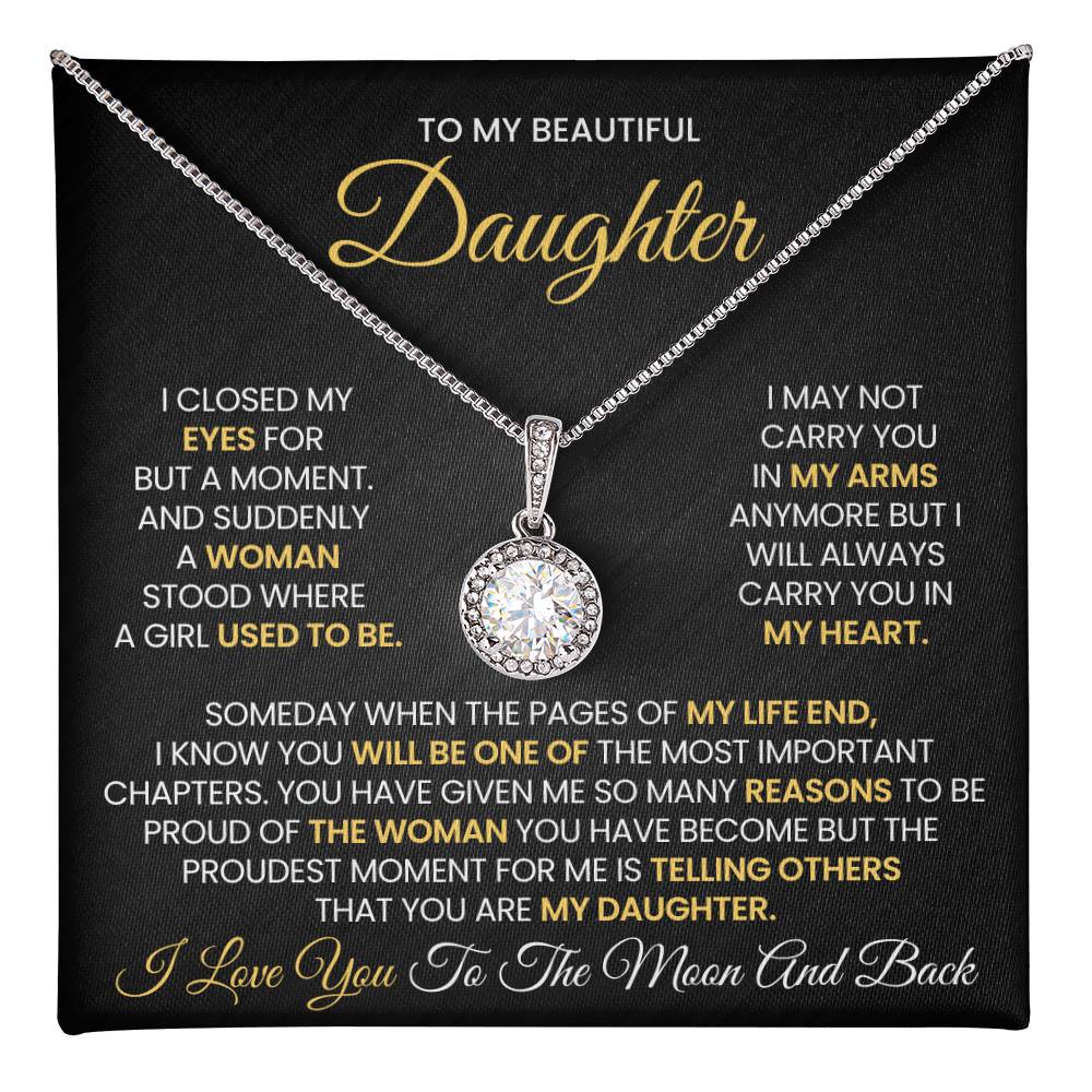 To My Beautiful Daughter- Eternal Hope Necklace