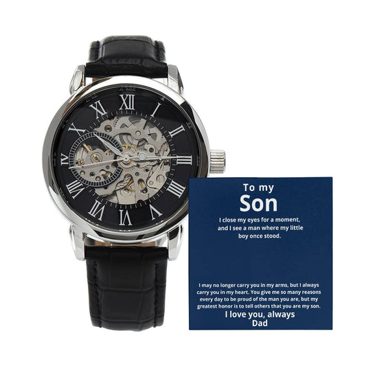 To my Son- Openwork Watch