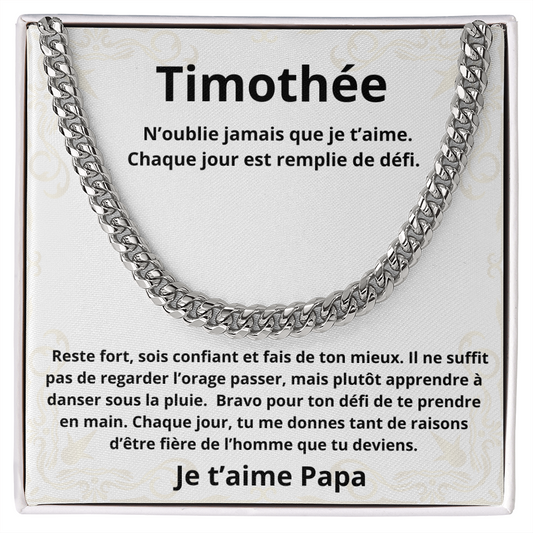 Timothée Cuban Link Chain