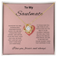 To my Soulmate Love Knot Necklace