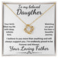 To my beloved daughter from father-love knot necklace