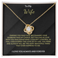 To My Wife, Love Knot Necklace, Finding you