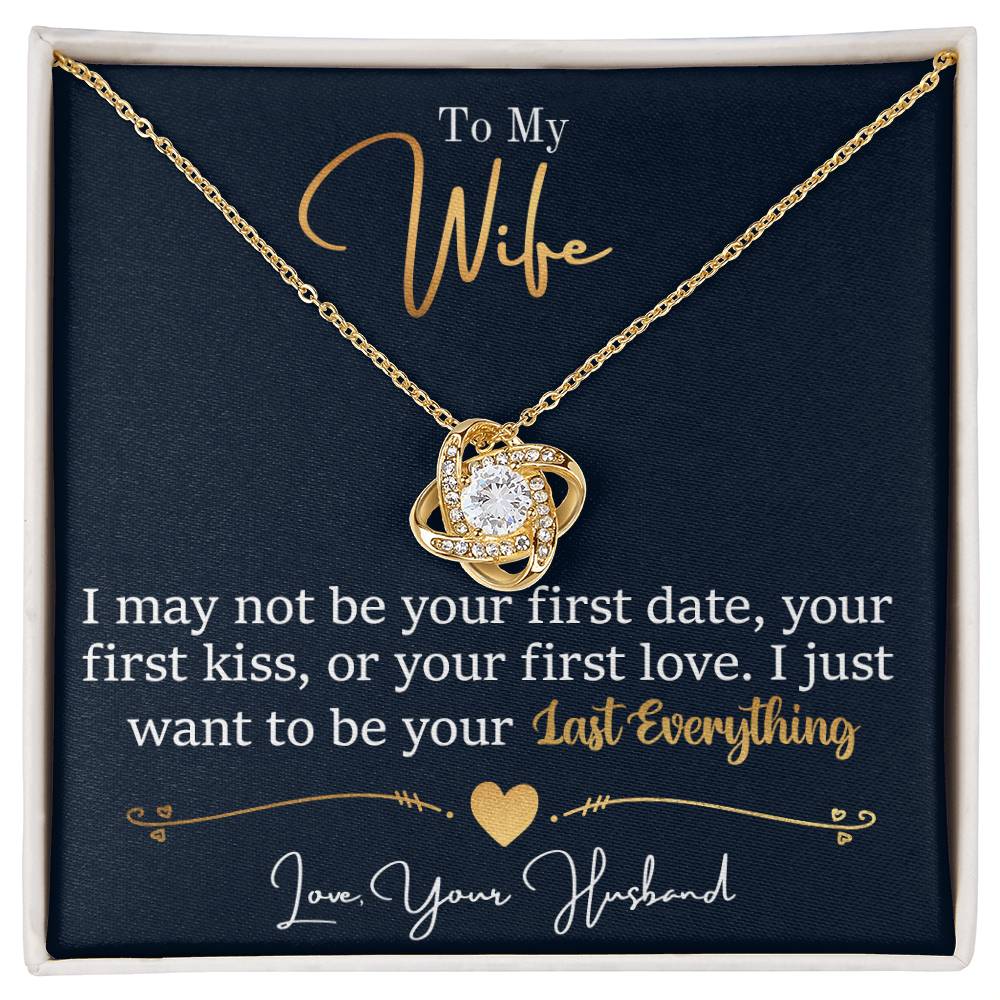 To my Wife- Love Knot Necklace from Husband