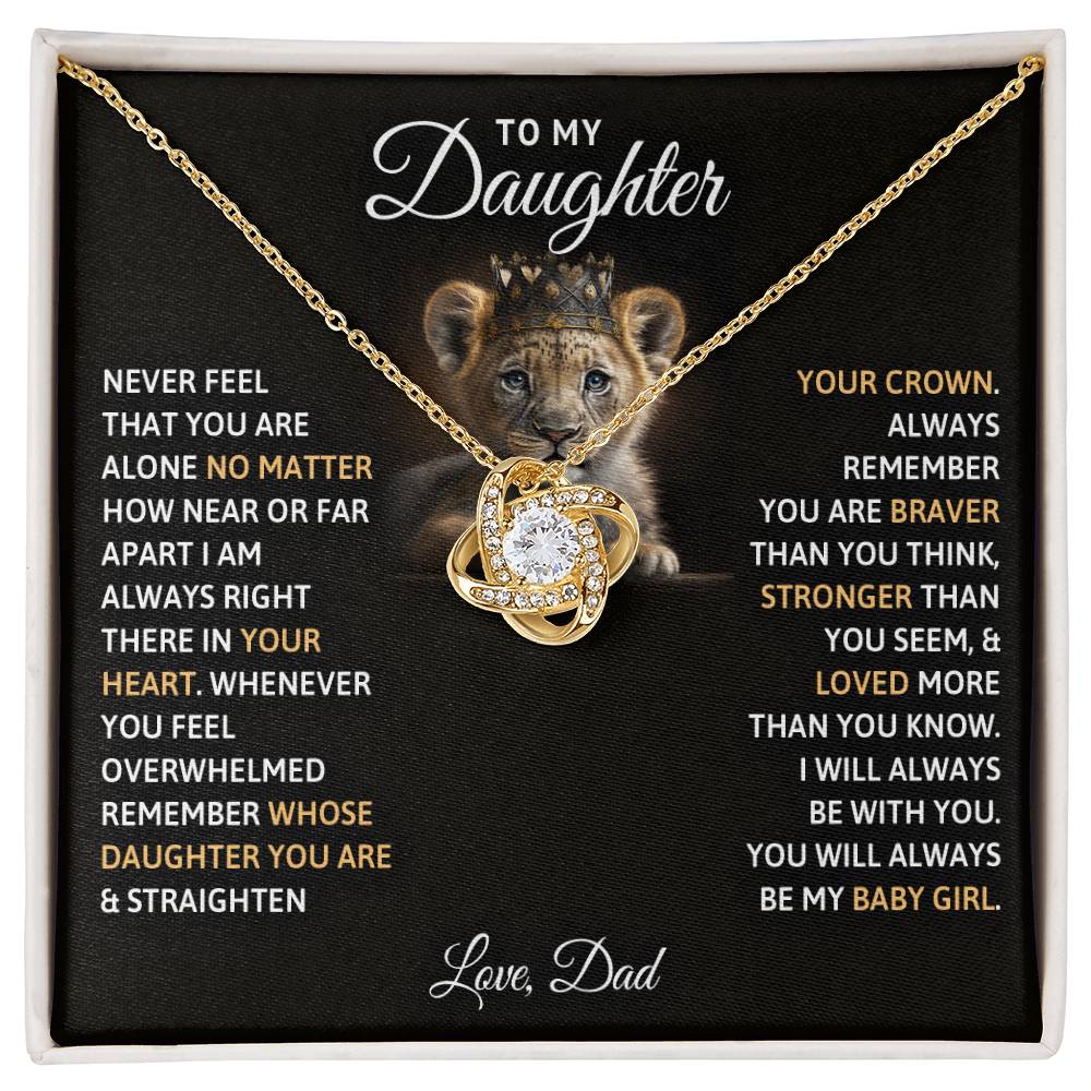 To my Daughter- Love Knot Necklace from Dad