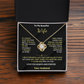 To My Beautiful Wife If i could give you, Love Knot Necklace