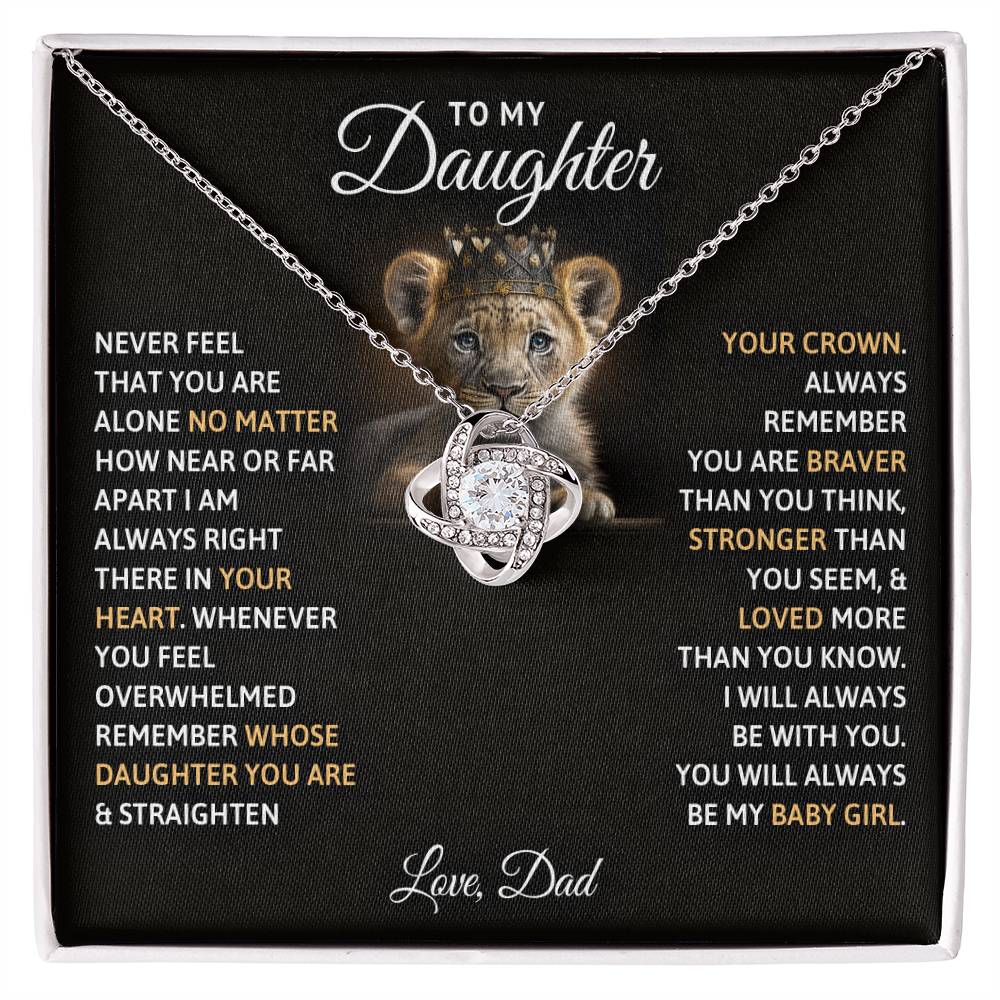 To my Daughter- Love Knot Necklace from Dad