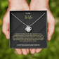 To My Wife, Love Knot Necklace, Finding you