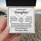 To My Beautiful Daughter Love Knot Necklace You are my quiet Strength from Mom