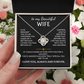 To My Beautiful Wife, Love Knot Necklace, Fate brought you