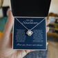 To my Soulmate Love Knot Necklace