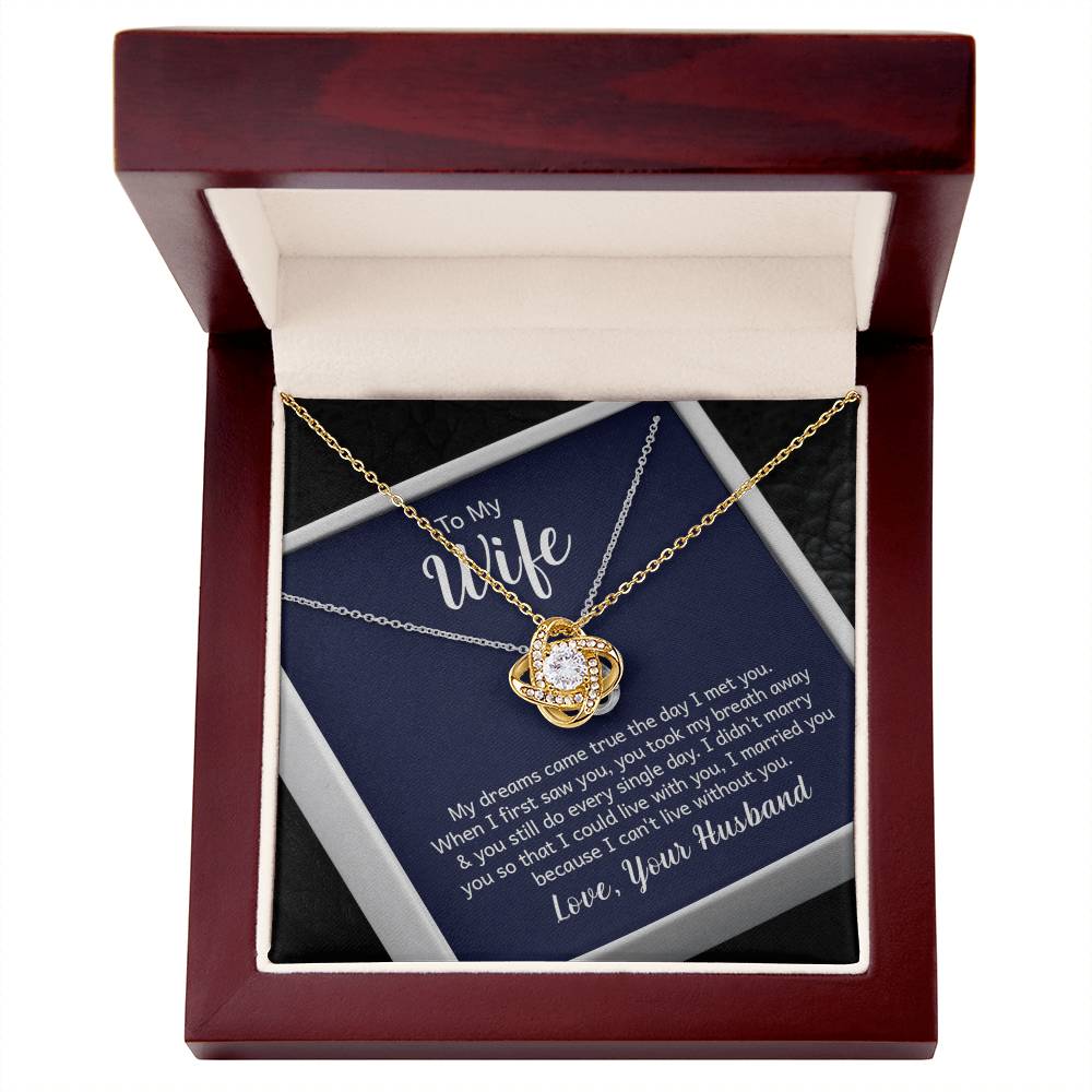 To My Wife -Love Knott Neckless