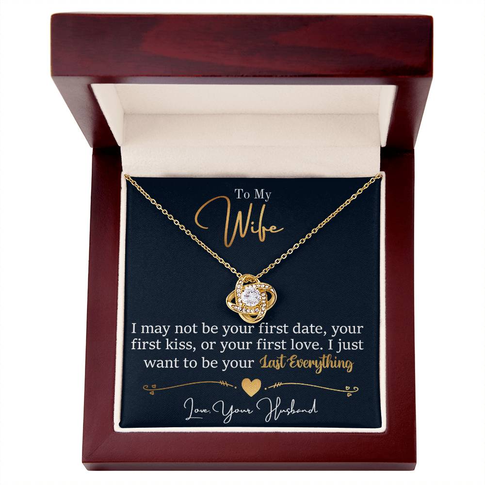 To my Wife- Love Knot Necklace from Husband