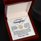 To My Beautiful Daughter Love Knot Necklace You are my quiet Strength