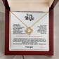 To My Wife Love Knot Necklace I Know I'm not perfect