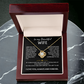 To My Beautiful Wife Love Knot Necklace, Meeting you felt like