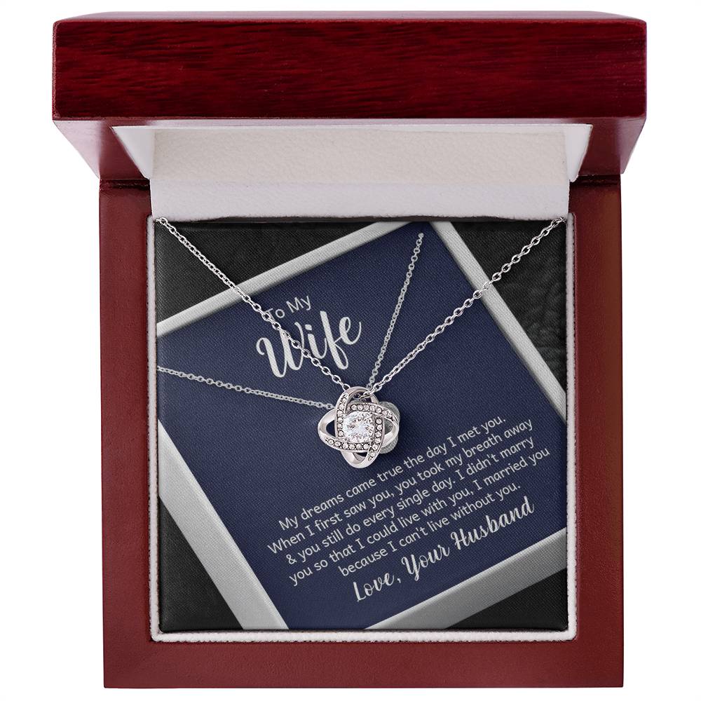 To My Wife -Love Knott Neckless