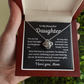 Love Knot Necklace To my Beautiful Daughter from Mom