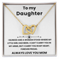 Interlocking Heart to My Daughter from Mom