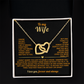 To My WIfe Interlocking Hearts Necklace I'm not perfect