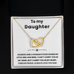 Interlocking Hearts Necklace To My Daughter from Dad