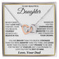 To my Beautiful Daughter- Interlocking Hearts Necklace