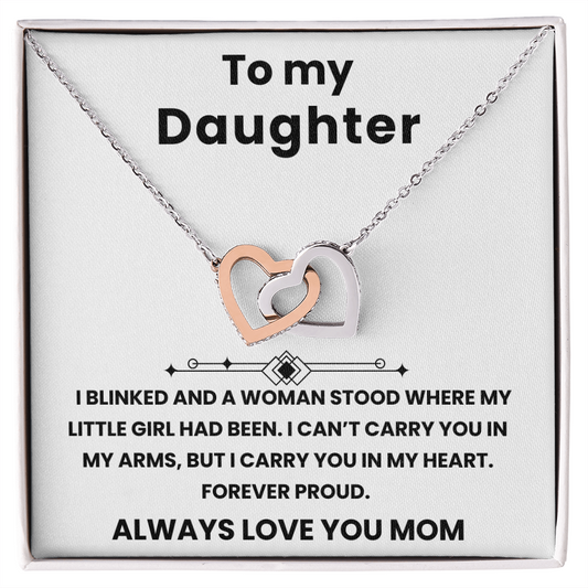Interlocking Heart to My Daughter from Mom