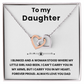 Interlocking Hearts Necklace To My Daughter from Dad