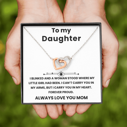 Interlocking Heart to My Daughter from Mom