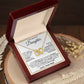 To my Beautiful Daughter- Interlocking Hearts Necklace