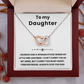 Interlocking Hearts Necklace To My Daughter from Dad