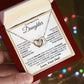 To my Beautiful Daughter- Interlocking Hearts Necklace