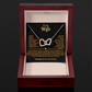 To My WIfe Interlocking Hearts Necklace I'm not perfect