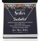 To my sister-Signature Name Necklace distance never separate us