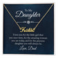 To my Daughter- Signature name necklace