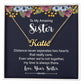 To my sister-Signature Name Necklace distance never separate us