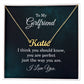 To my Girlfriend- Signature Name Necklace You should Know