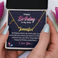 To my wife-Signature Name Necklace Happy birthday