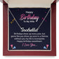 To my wife-Signature Name Necklace Happy birthday