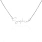 To my Bestie- signature Name Necklace