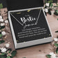 To my Bestie- signature Name Necklace